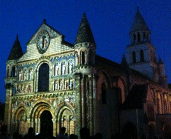 Chevet e l'église Notre-Dame la Grande à Poitiers